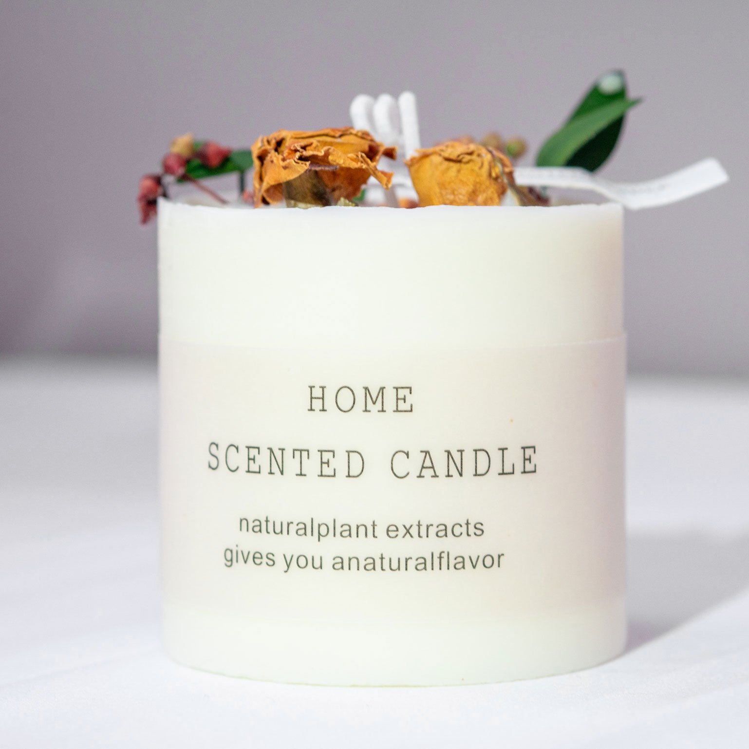 Handmade Dried Flower Candle - Image 4