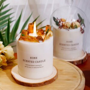 Handmade Dried Flower Candle