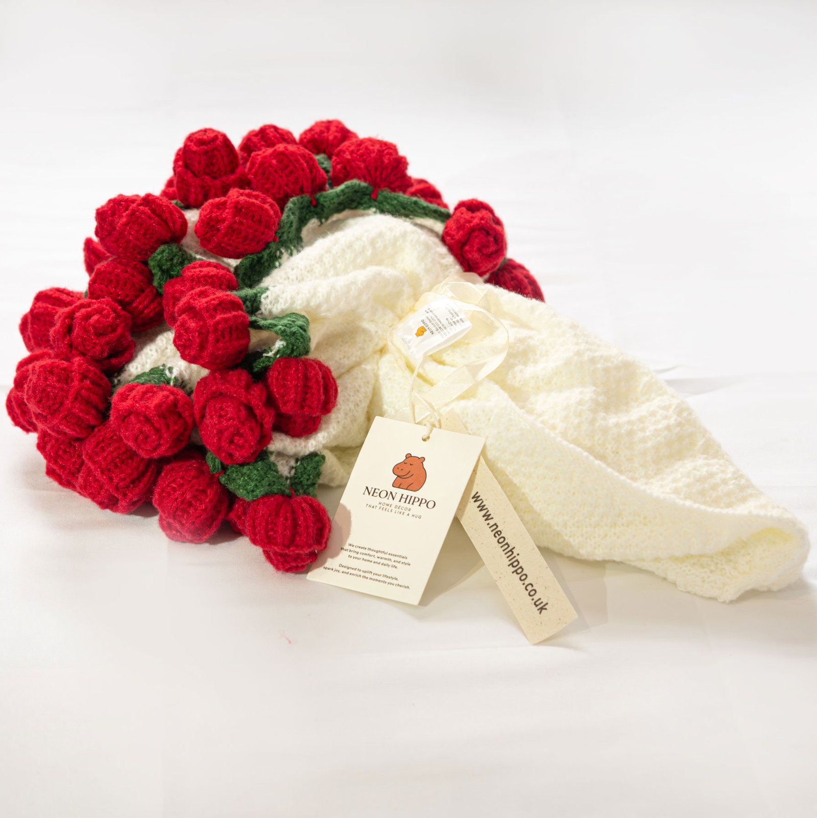 Roman Red Rose Bouquet Blanket - Image 4